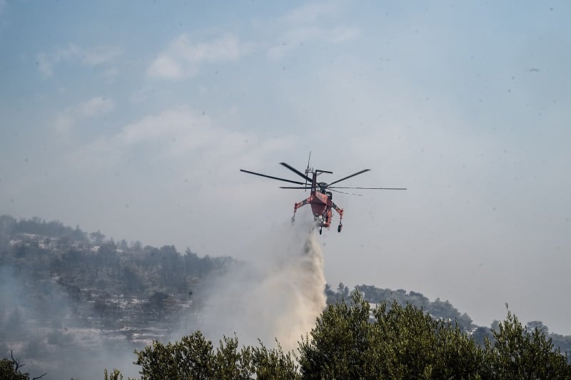 Ελεγχόμενη Πυρκαγιά Στο Όρος Παγγαίο Στην Καβάλα